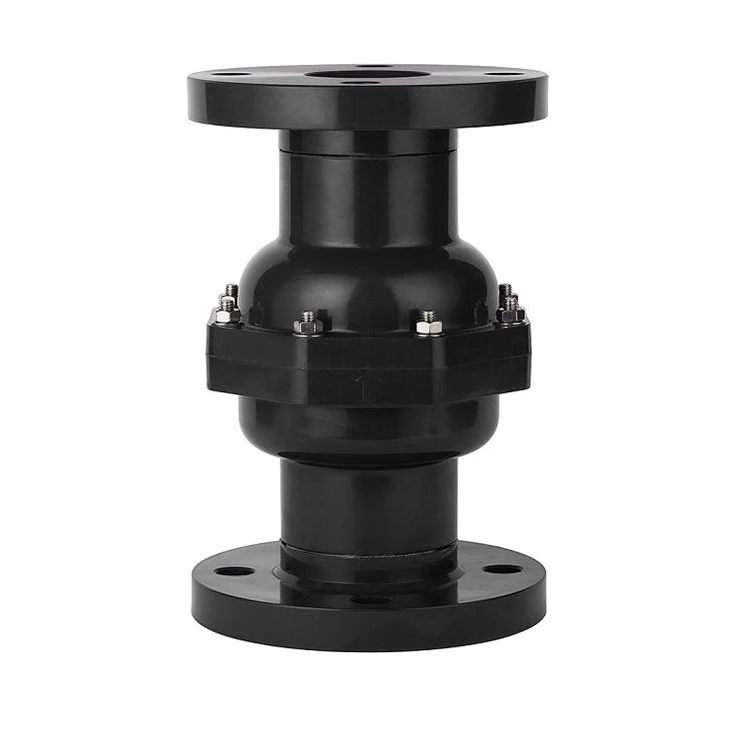 pvc true union swing check valve flanged(001)